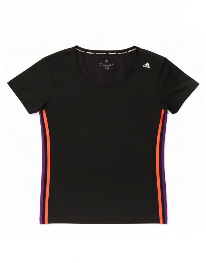 Adidas Dame Climacool T-Shirt Top UK 12/14 Medium Sort Polyester