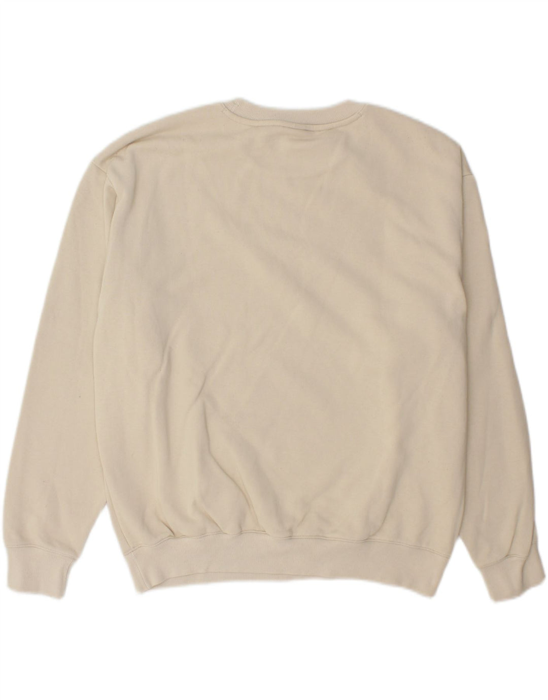 CHAMPION Mens Graphic Sweatshirt Jumper Large Beige Cotton Vintage Champion and Second-Hand Champion from Messina Hembry 
