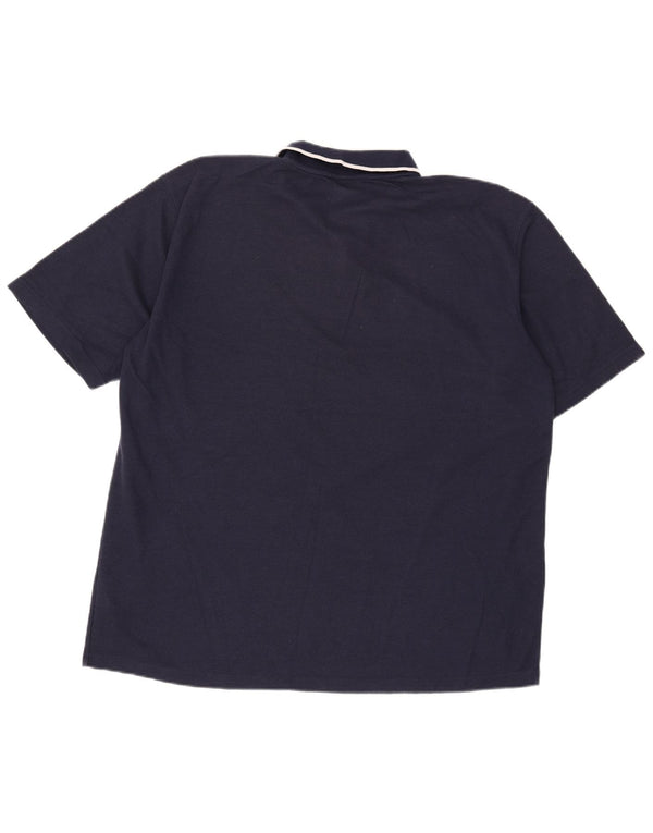 Umbro Herre Polo Shirt 2XL Navy Blue Polyester
