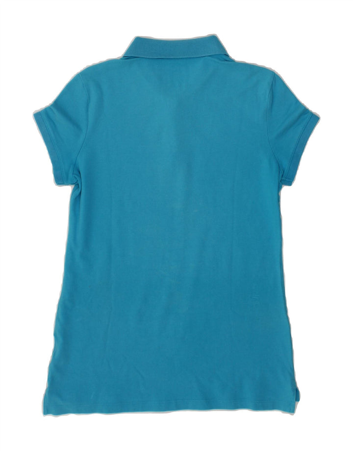 NIKE Womens Polo Shirt UK 16/18 Large Blue Cotton Vintage Nike and Second-Hand Nike from Messina Hembry 