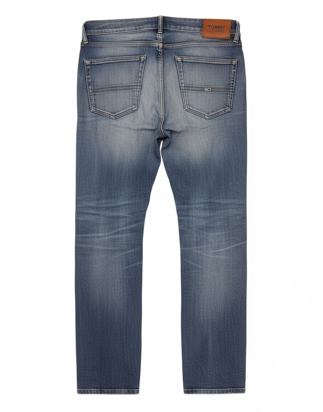 Tommy Hilfiger Herre Slim Jeans W32 L32 Blå Bomuld