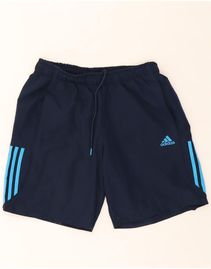 ADIDAS Mens Climalite Sport Shorts Medium Navy Blue Polyester Vintage Adidas and Second-Hand Adidas from Messina Hembry 