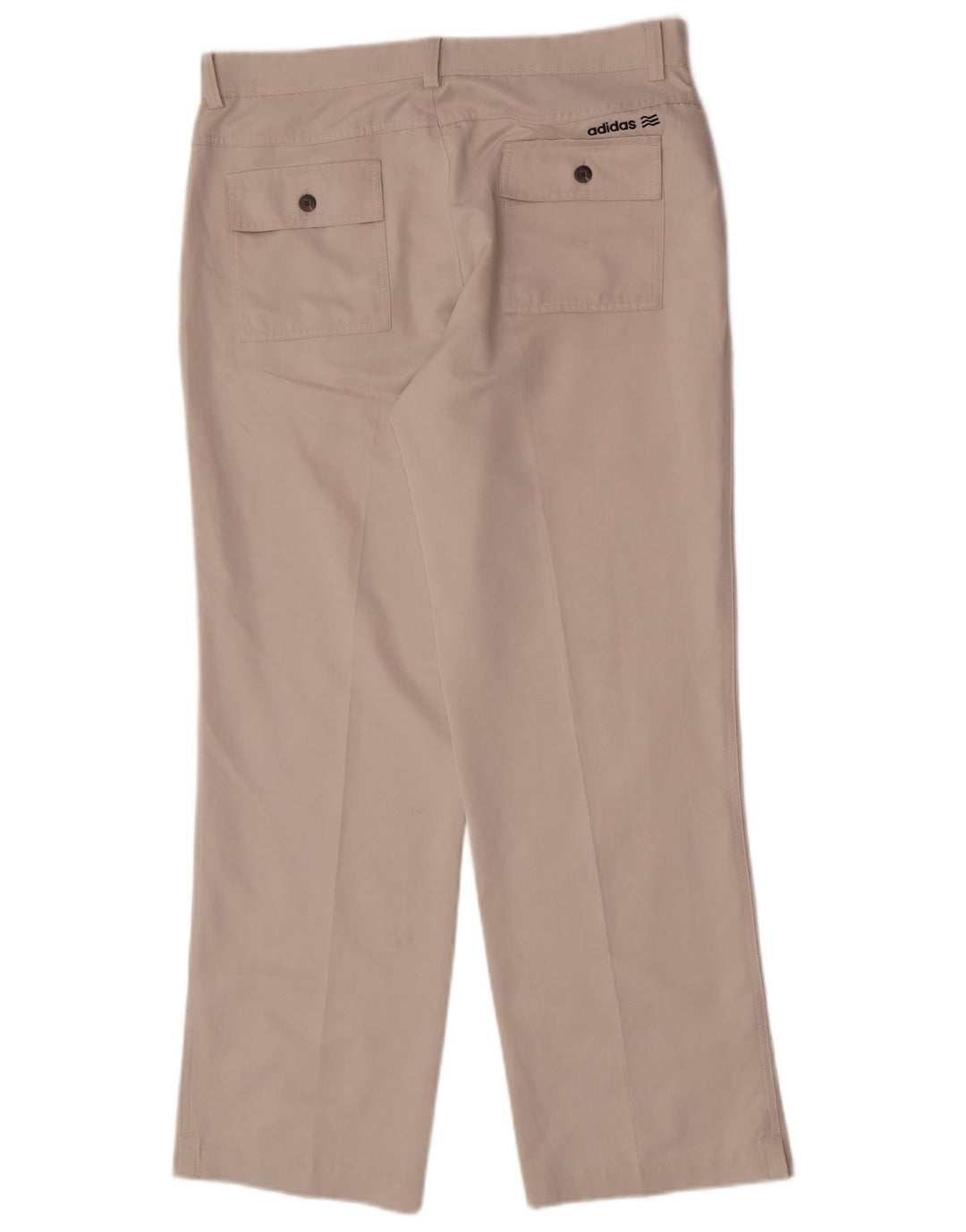 Adidas Straight Chino Bukser til mænd W32 L30 Beige Polyester