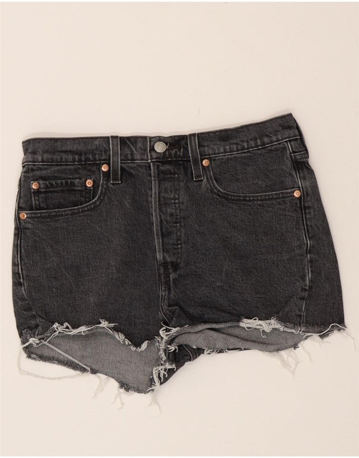 LEVI'S Womens 501 Denim Shorts W27 Small  Grey Cotton Vintage Levi's and Second-Hand Levi's from Messina Hembry 