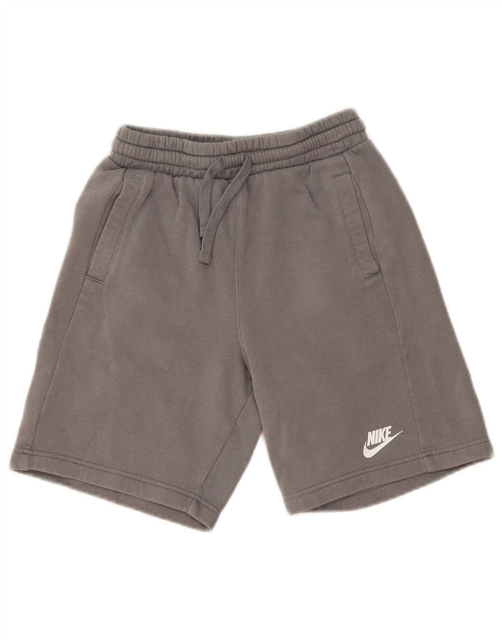 NIKE Sportsshorts til drenge 10-11 år Grå bomuld