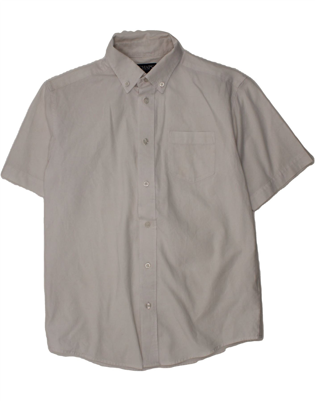 CHAPS Boys Short Sleeve Shirt 11-12 Years White Cotton Vintage Chaps and Second-Hand Chaps from Messina Hembry 