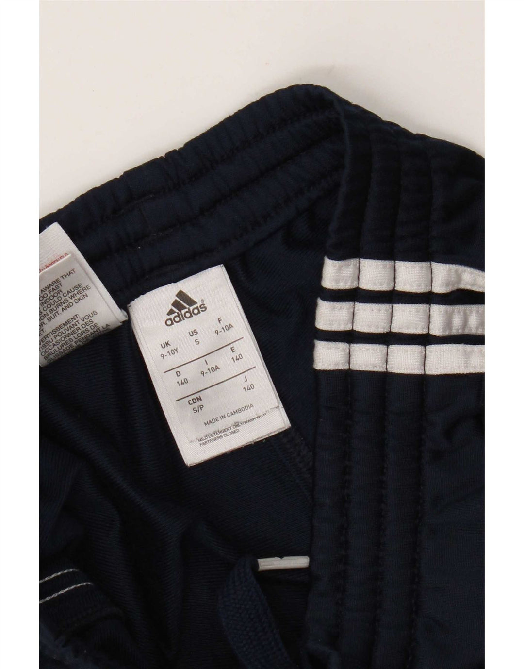 Adidas Træningsdragtsbukser til drenge 9-10 år Marineblå polyester