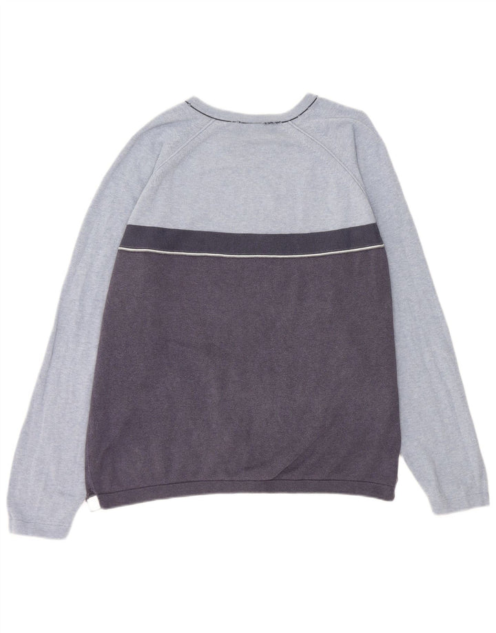 Gap Herre V-hals sweater Medium Blue Colourblock Bomuld