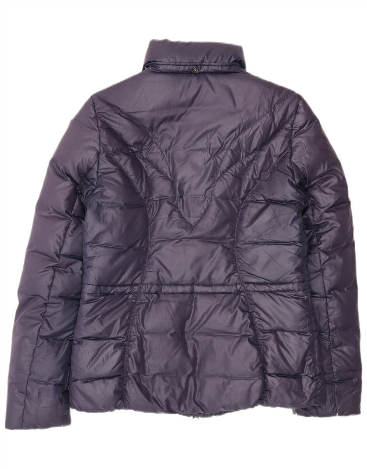 Blauer Polstret Damejakke UK 14 Medium Lilla Polyester