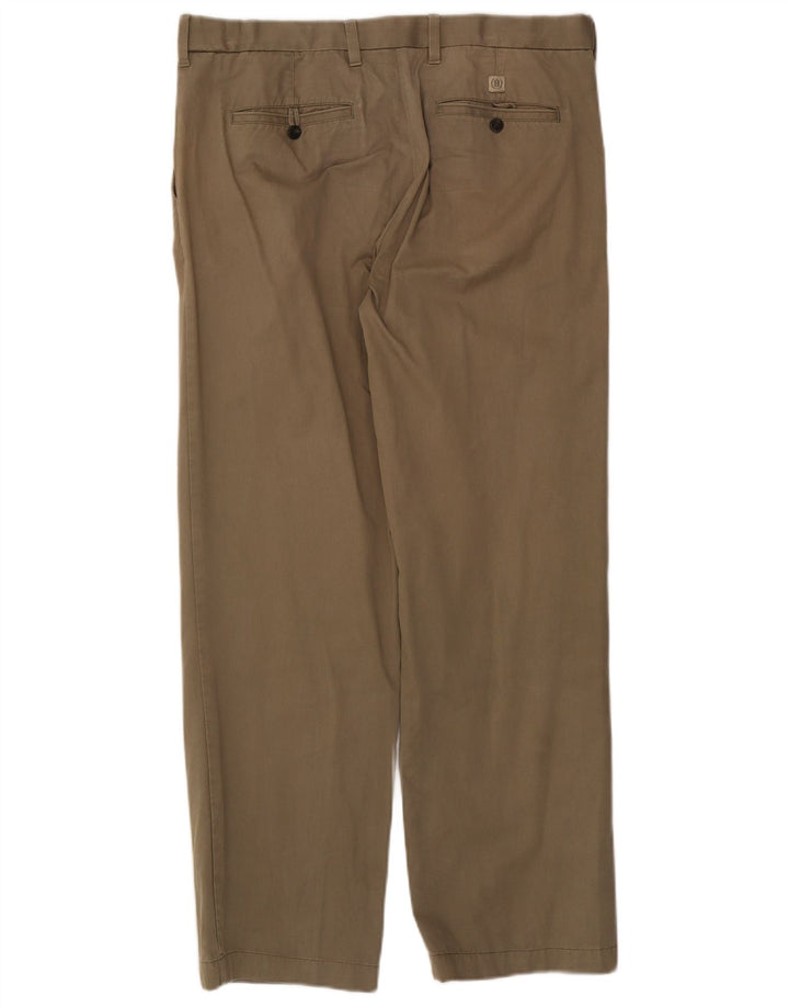 Marks & Spencer Herre Blue Harbor Pegged Chino Bukser W36 L31 Khaki