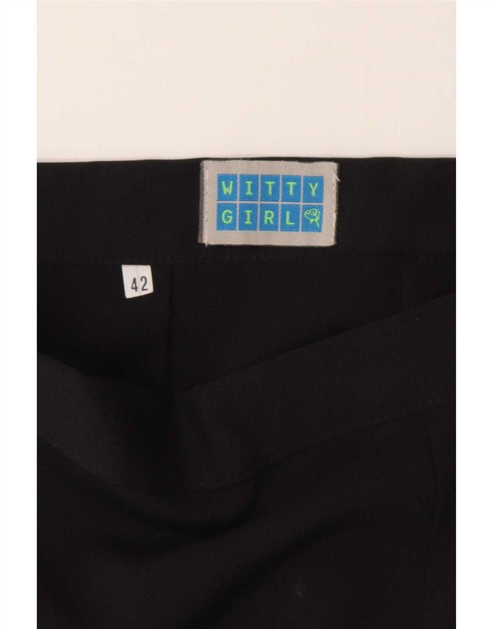 Witty Girl Dame Mini Nederdel IT 42 Medium W28 Sort Polyester