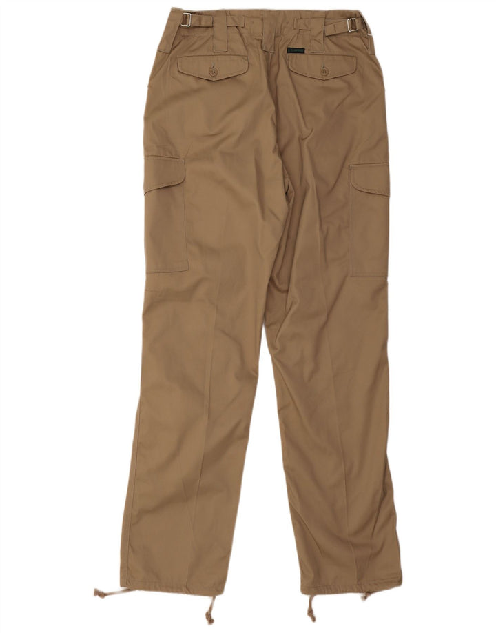 Vintage Straight Cargo Bukser til mænd W32 L32 Beige Polyester