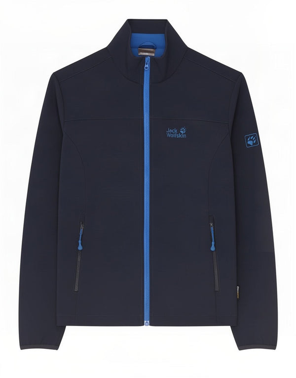 Jack Wolfskin Herre træningsdragt Top jakke UK 36/38 Medium Navy Blue Polyester