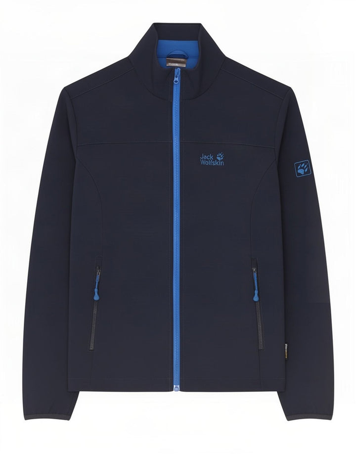 Jack Wolfskin Herre træningsdragt Top jakke UK 36/38 Medium Navy Blue Polyester