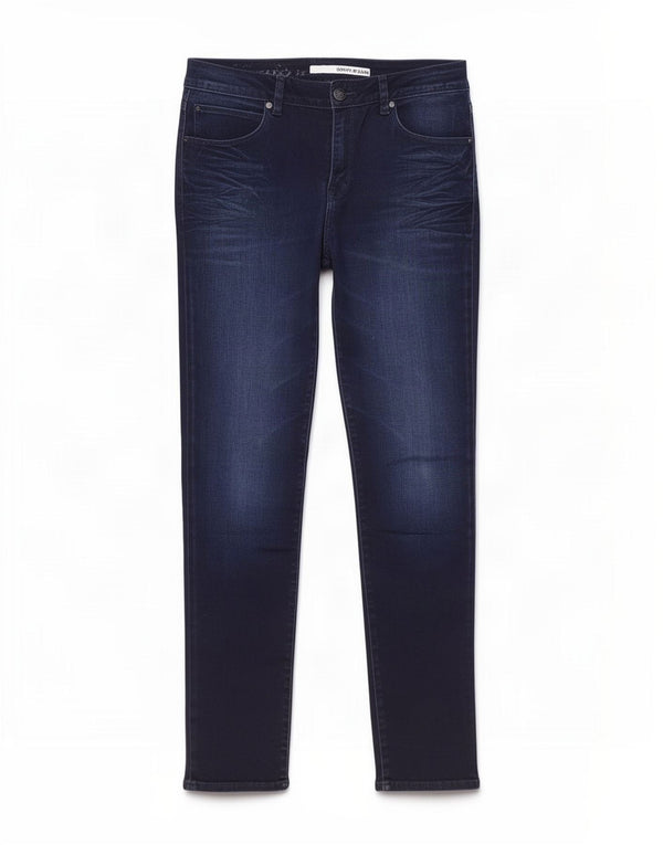 Dkny Womens Skinny Jeans W33 L33 Navy Blue Cotton