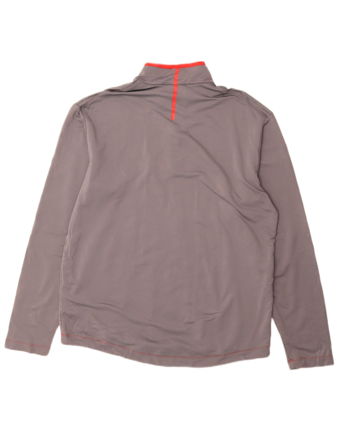 Nike Herre Dri Fit Pullover med lynlås-hals Træningsdragt Top Stor Gråstribet