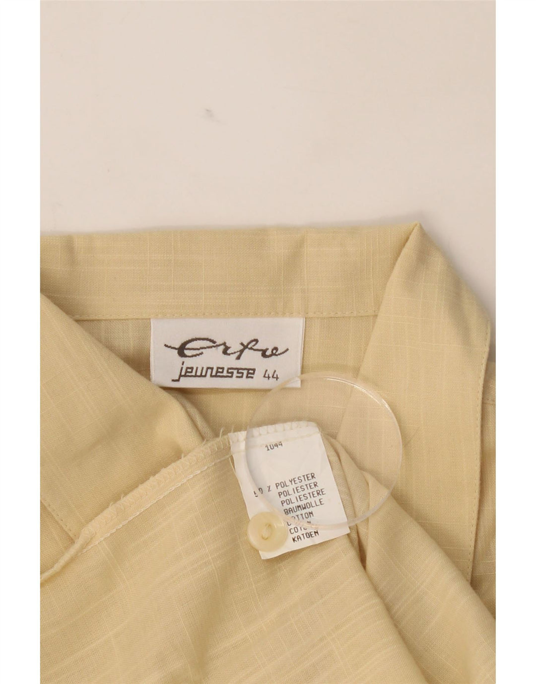 ERTO Womens Oversized Short Sleeve Shirt Blouse EU 44 XL Beige Polyester Vintage Erto and Second-Hand Erto from Messina Hembry 