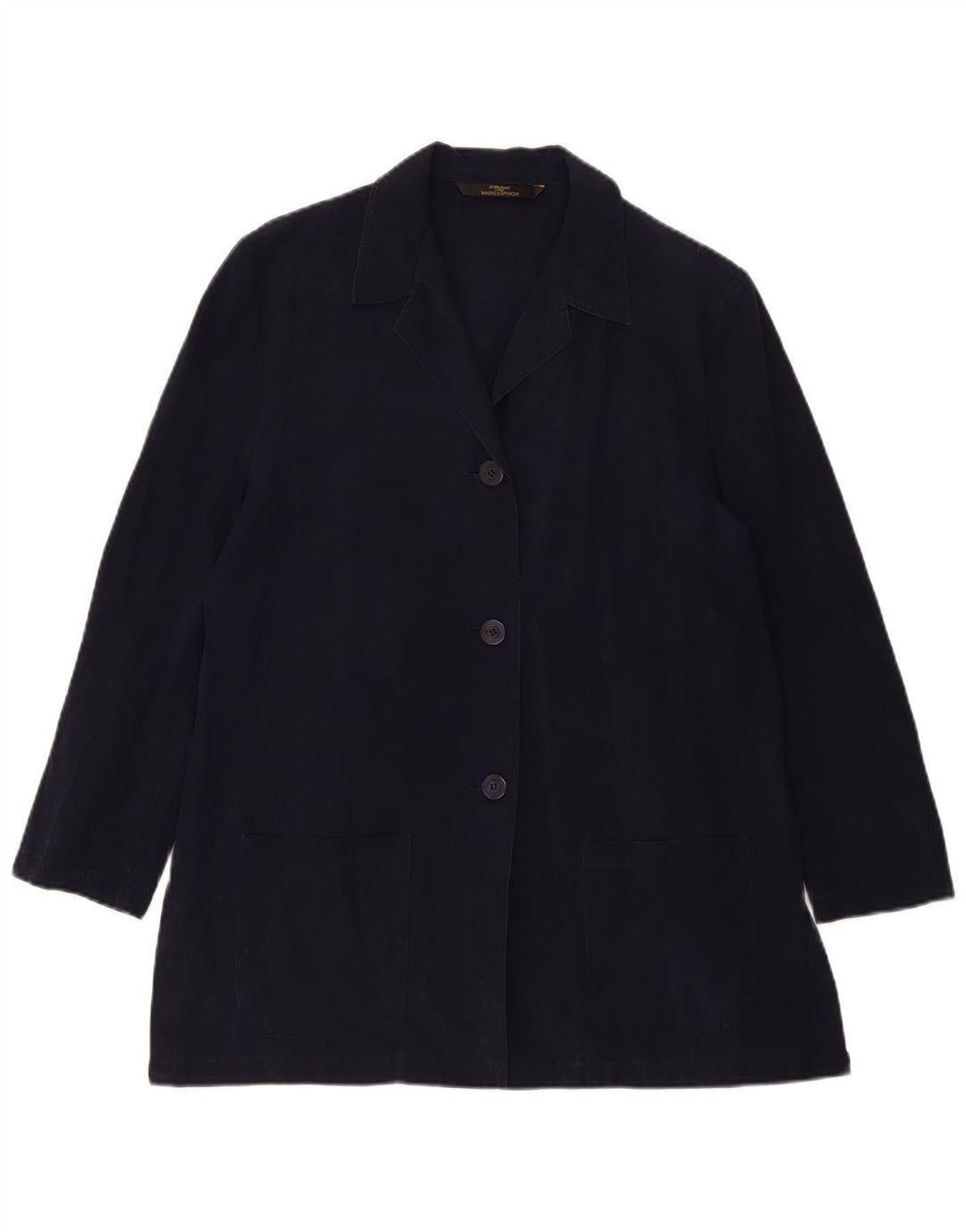 Marks & Spencer Dame St. Michael Blazer Jacket UK 14 Large Navy Blue