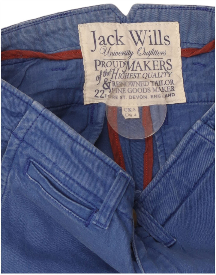 JACK WILLS Dame Slim Chino Bukser UK 8 Small W28 L29 Blå