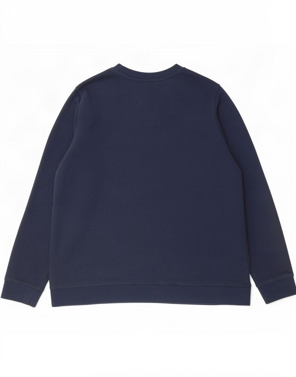Marks & Spencer Dame Sweatshirt Jumper UK 20 2XL Marineblå Bomuld