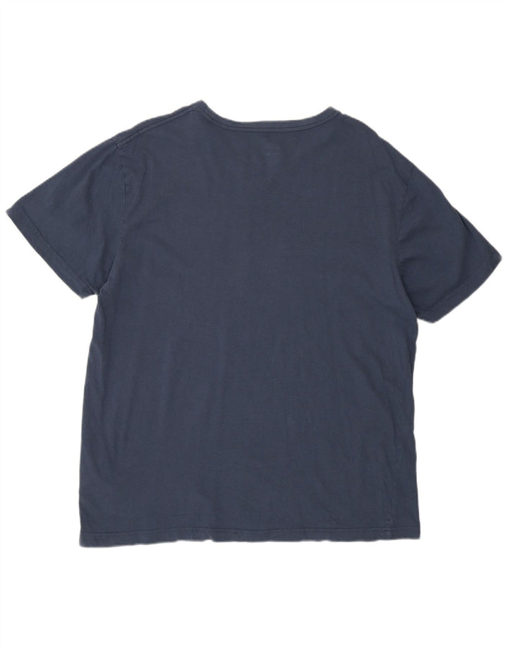 Hurley Herre grafisk T-shirt Top Medium Marineblå Bomuld