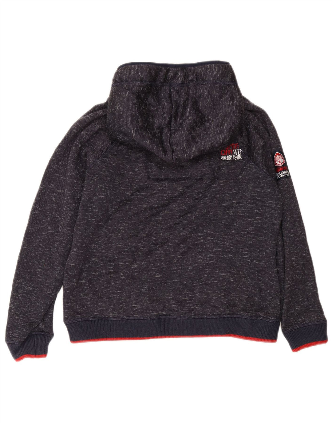 Superdry Dame Hættetrøje UK 18 XL Navyblå Flecked Polyester