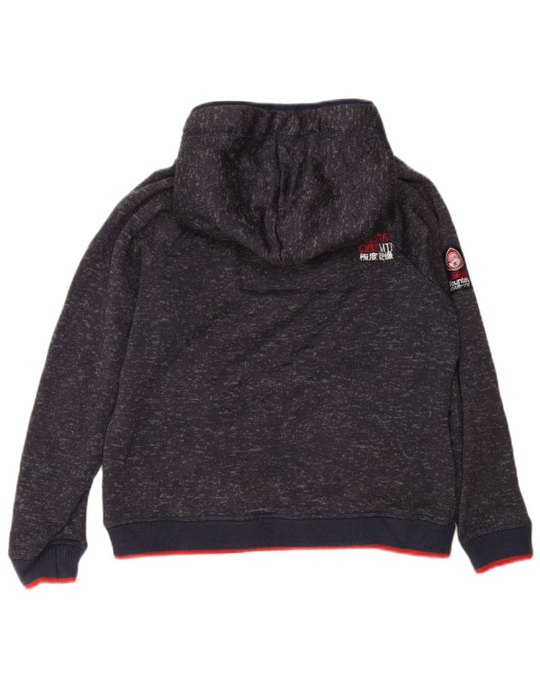 Superdry Dame Hættetrøje UK 18 XL Navyblå Flecked Polyester