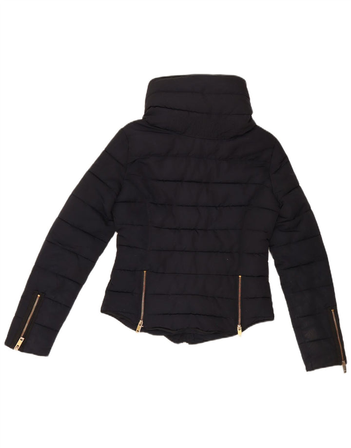 Zara polstret jakke til kvinder UK 6 XS Sort