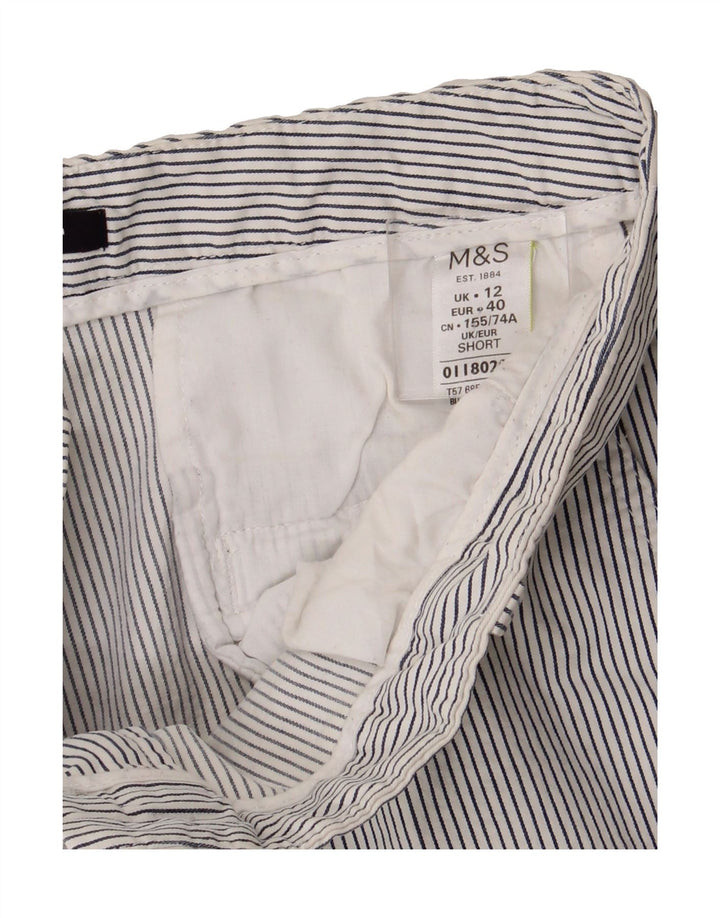 MARKS & SPENCER Womens Slim Chino Trousers UK 12 Medium W28 L26 White Vintage Marks & Spencer and Second-Hand Marks & Spencer from Messina Hembry 