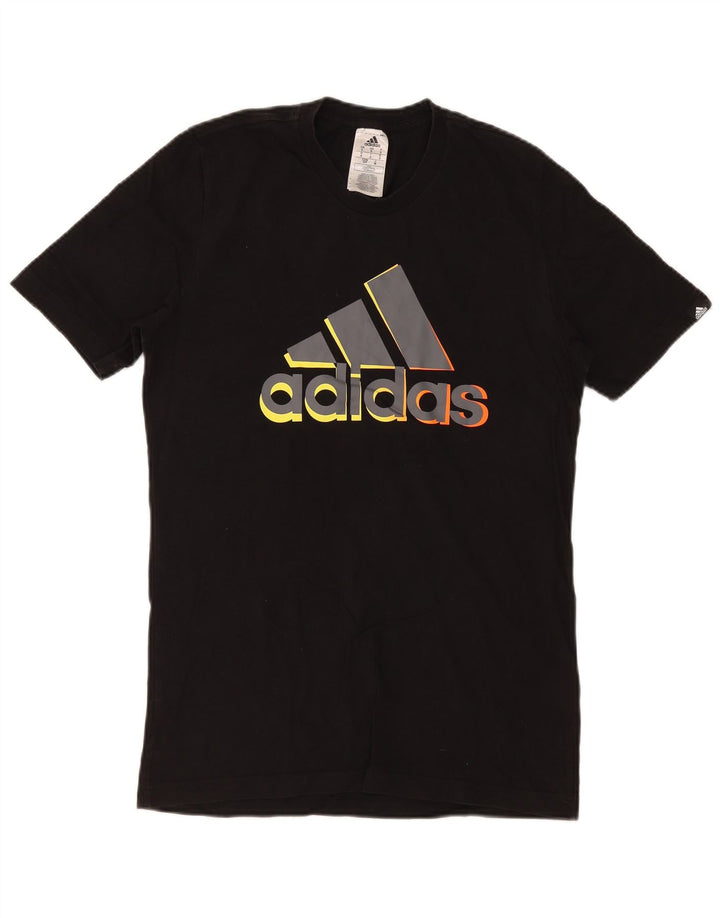 Adidas Herre grafisk T-shirt top lille sort bomuld