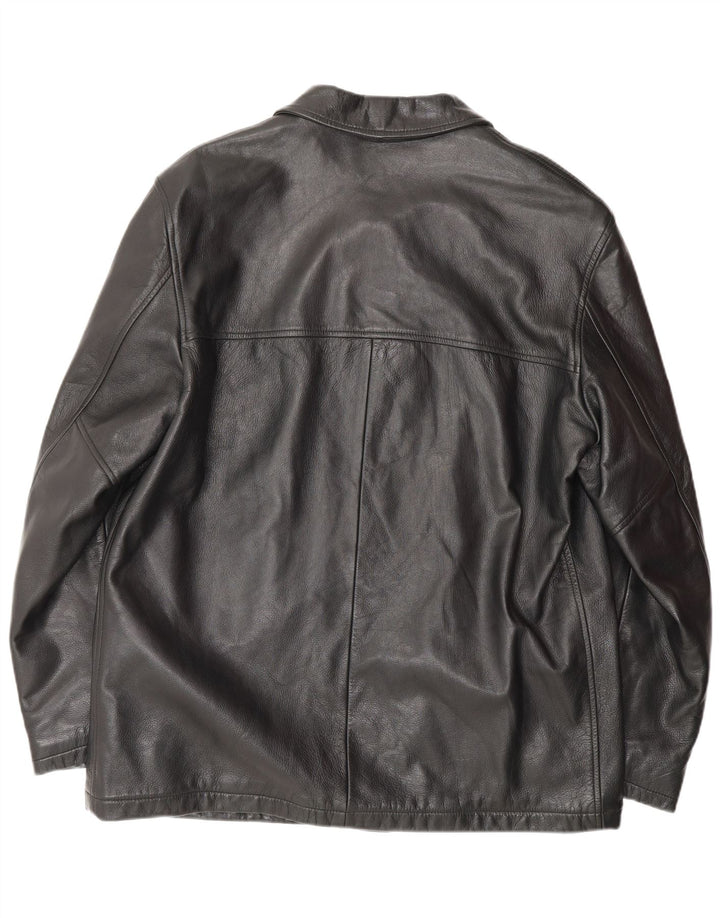 STEWART Herre Læderjakke UK 44 2XL Sort Læder Classic