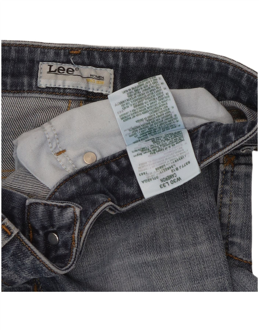 Lee Dame Cameron Straight Jeans W30 L28 Blå Bomuld