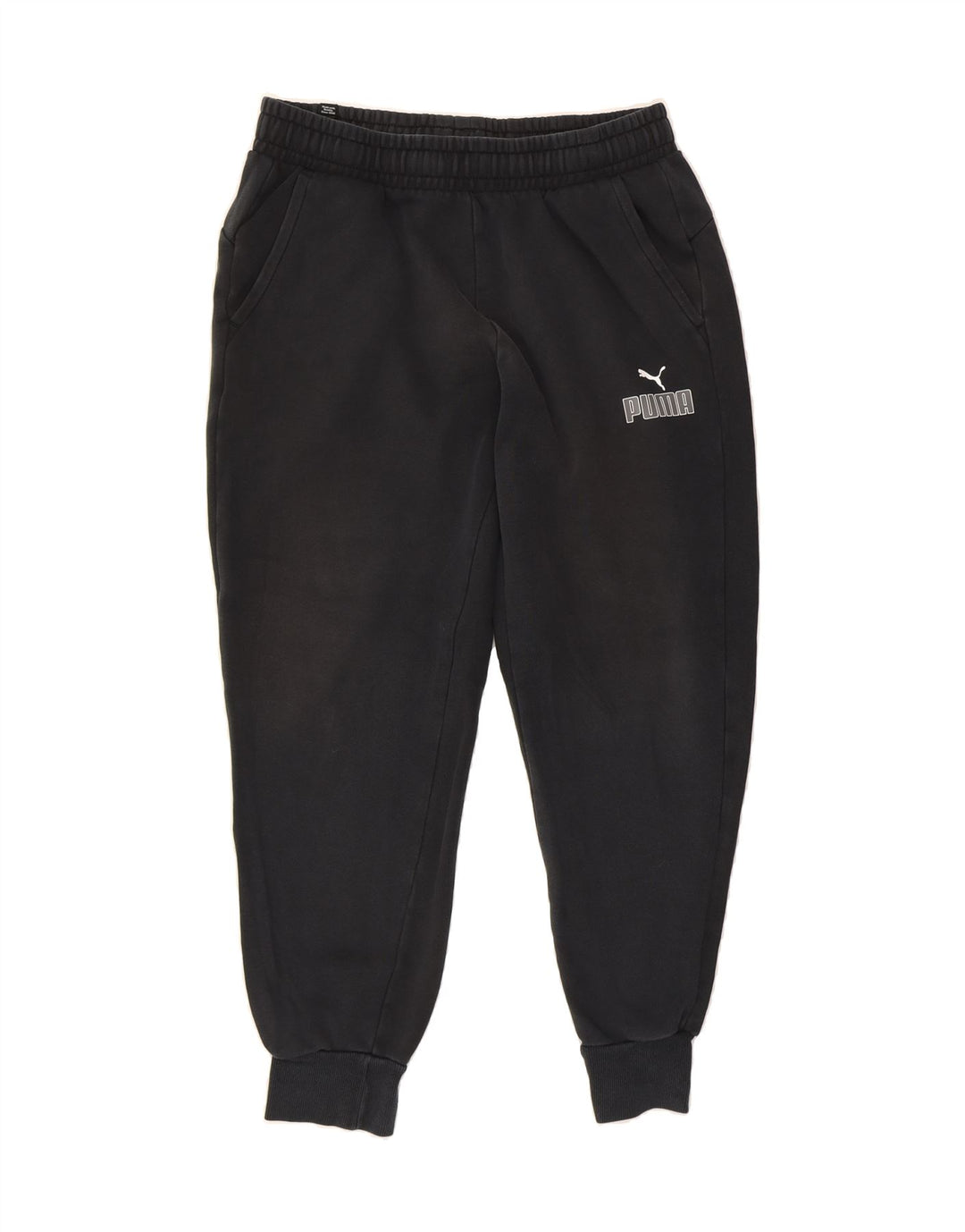 PUMA Mens Tracksuit Trousers Joggers Medium  Black Cotton Vintage Puma and Second-Hand Puma from Messina Hembry 