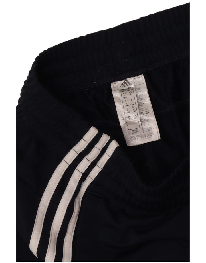 Adidas Træningsdragtsbukser til kvinder UK 16/18 Large Navy Blue Polyester