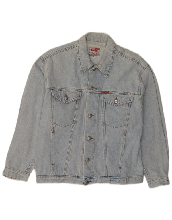 RIFLE Herre denimjakke UK 40 Large Blue Cotton