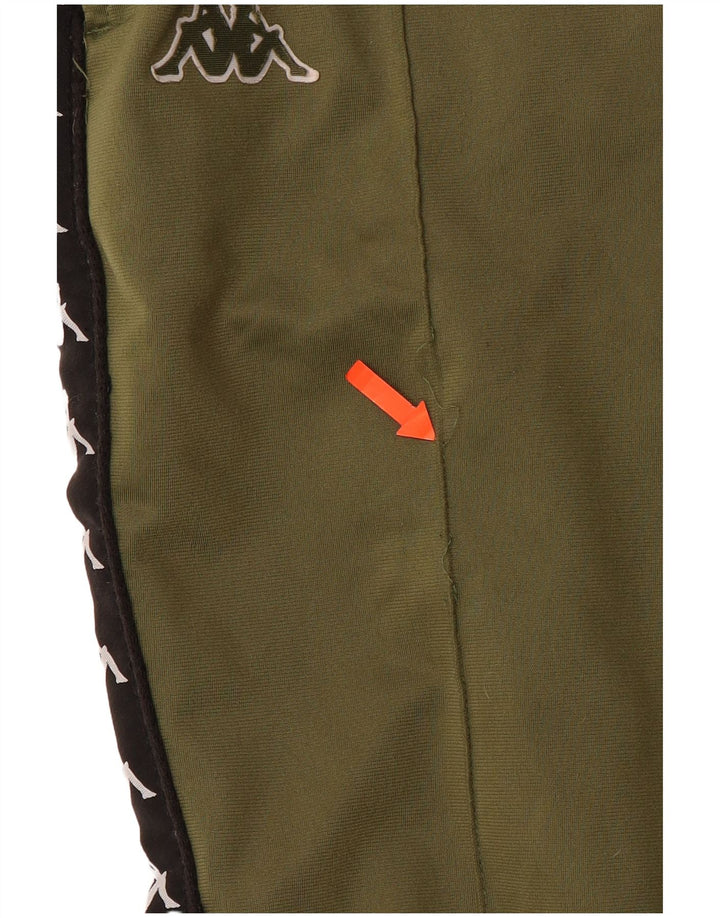 KAPPA Grafisk træningsdragt bukser til mænd Joggers Large Green Colourblock