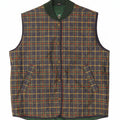 WOODS & IRONS Womens Quilted Gilet EU 46 XL Purple Check Vintage Woods & Irons and Second-Hand Woods & Irons from Messina Hembry 