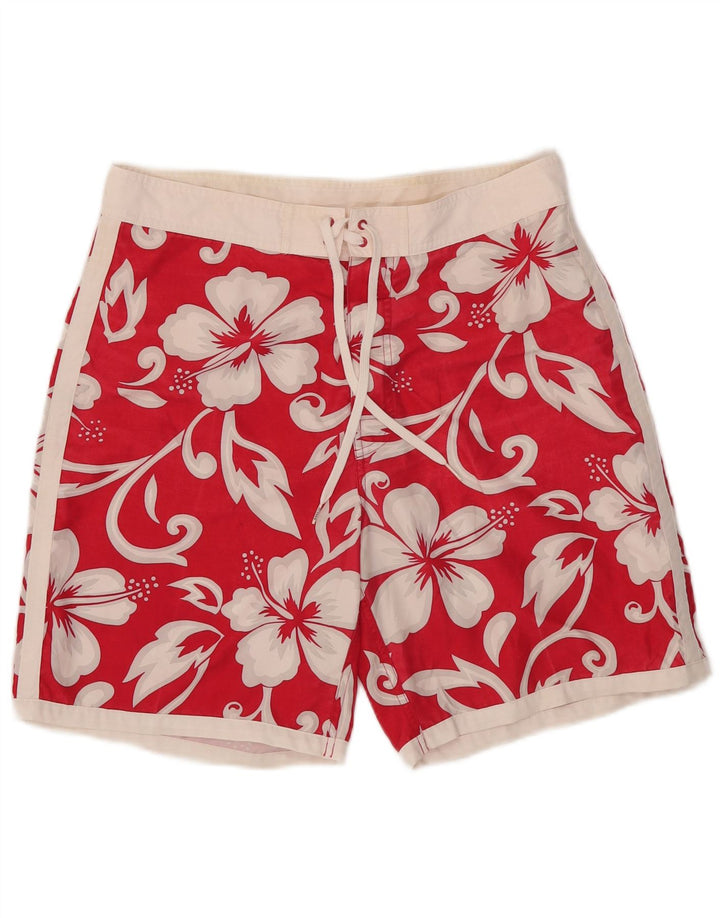 Sundek Herre badeshorts Store Røde Blomster Polyester