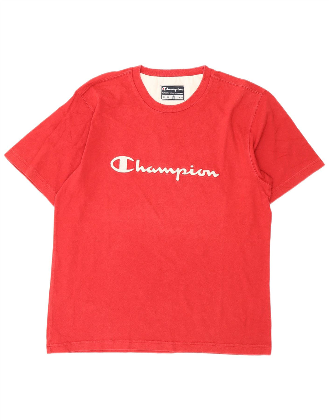 Champion Herre grafisk T-shirt top lille rød bomuld