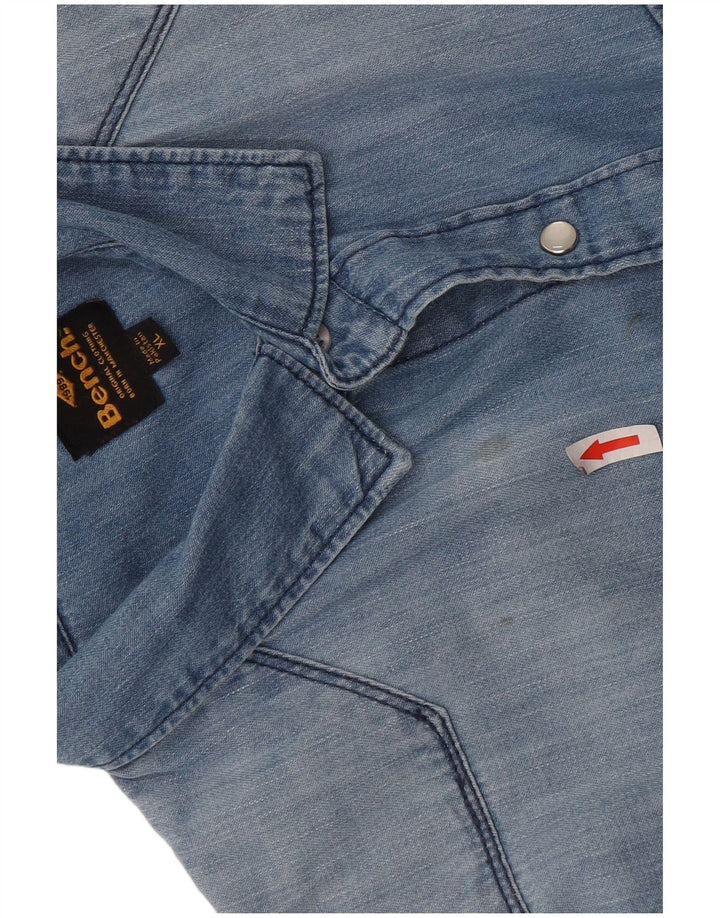 Bænk Herre Denim Shirt XL Blå Bomuld