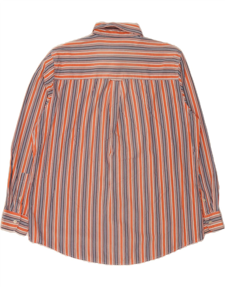 CHAPS Mens Shirt XL Red Striped Cotton Vintage Chaps and Second-Hand Chaps from Messina Hembry 