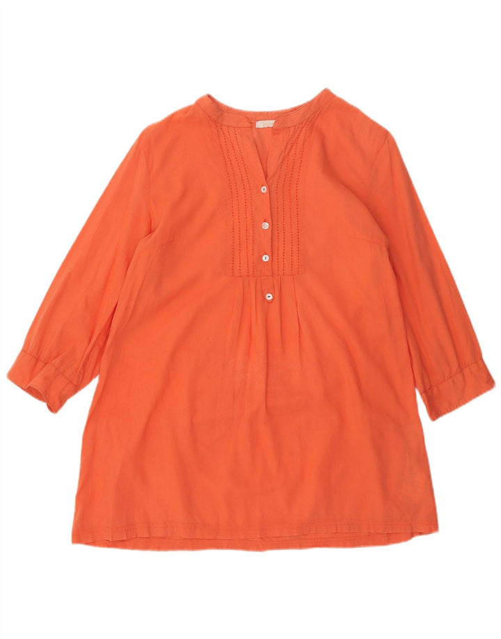Timberland Dame 3/4-ærmet Tunika Top UK 14 Medium Orange Bomuld