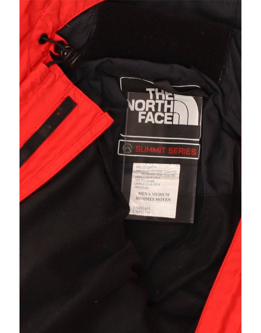 THE NORTH FACE Vindjakke med hætte til mænd UK 38 Medium Rød Colourblock