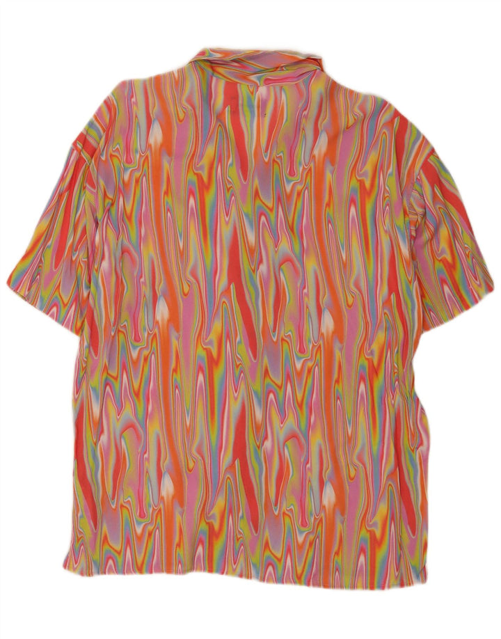 Jack & Jones Kortærmet Herreskjorte Stor flerfarvet Tie Dye Viscose