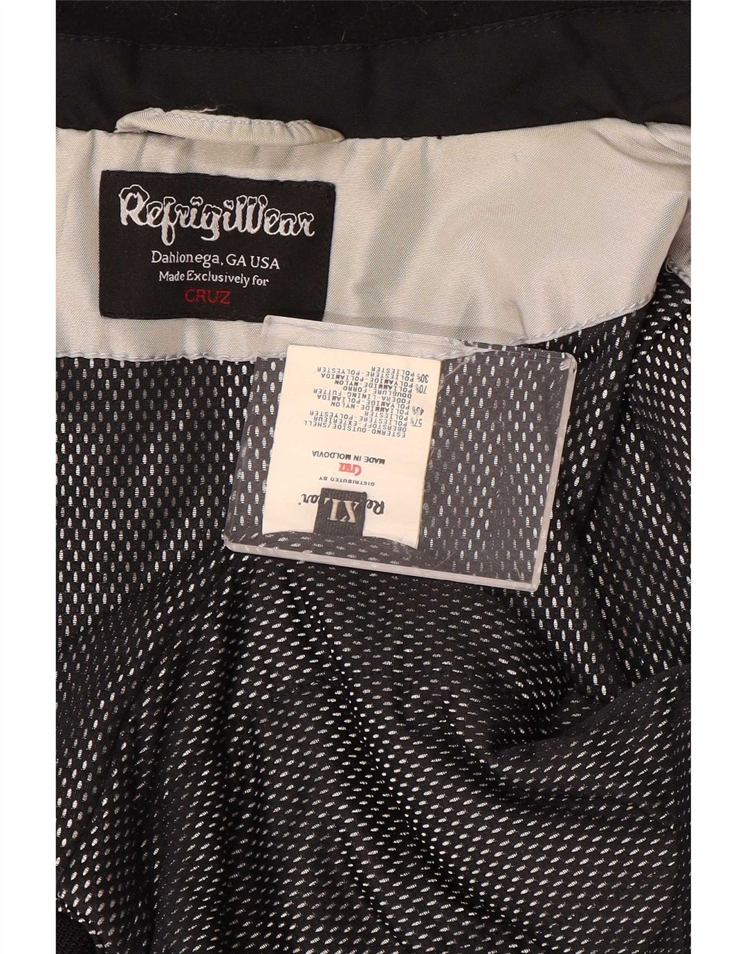 Refrigiwear Herre Cruz Bomber Jacket UK 42 XL Grå Polyester