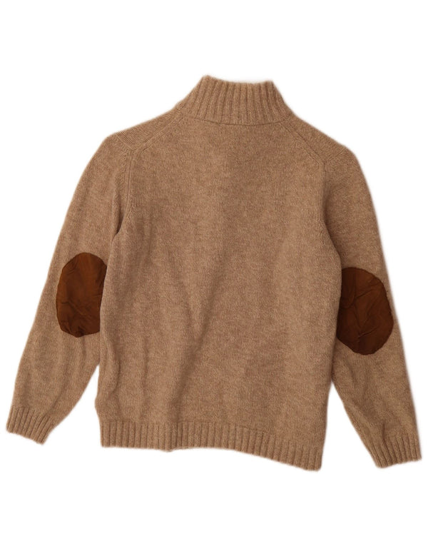 Massimo Dutti Boys Button Neck Jumper Sweater 11-12 år Medium Beige