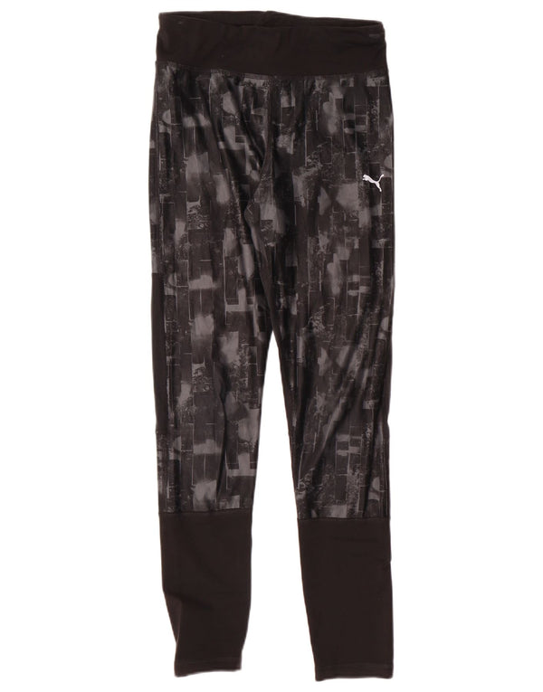 Puma Girls Leggings 13-14 år Sort Geometrisk