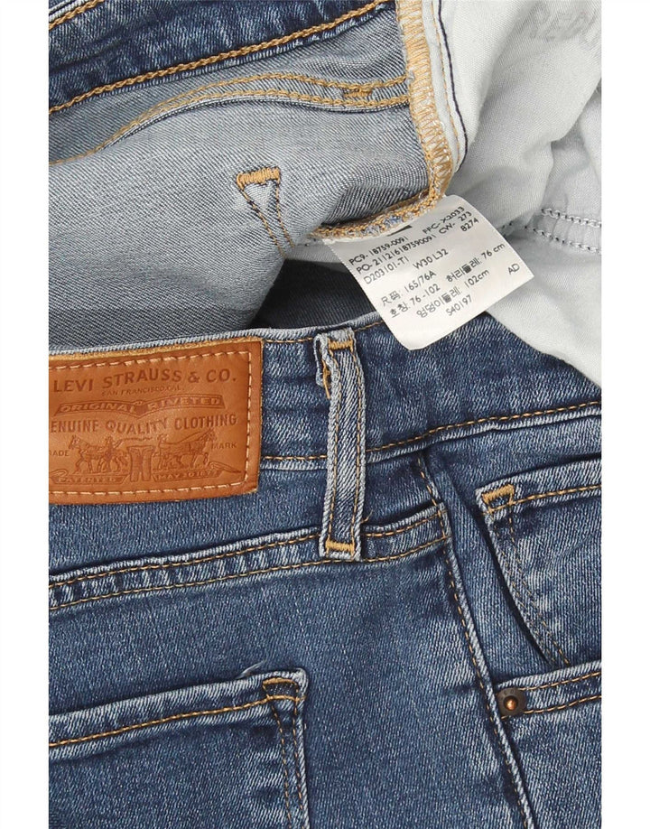 Levi's Womens 725 High Rise Bootcut Jeans W30 L32 Blå