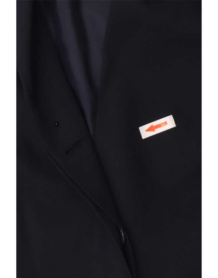 Calvin Klein Dame Longline Blazer Jacket EU 40 Medium Navy Blue