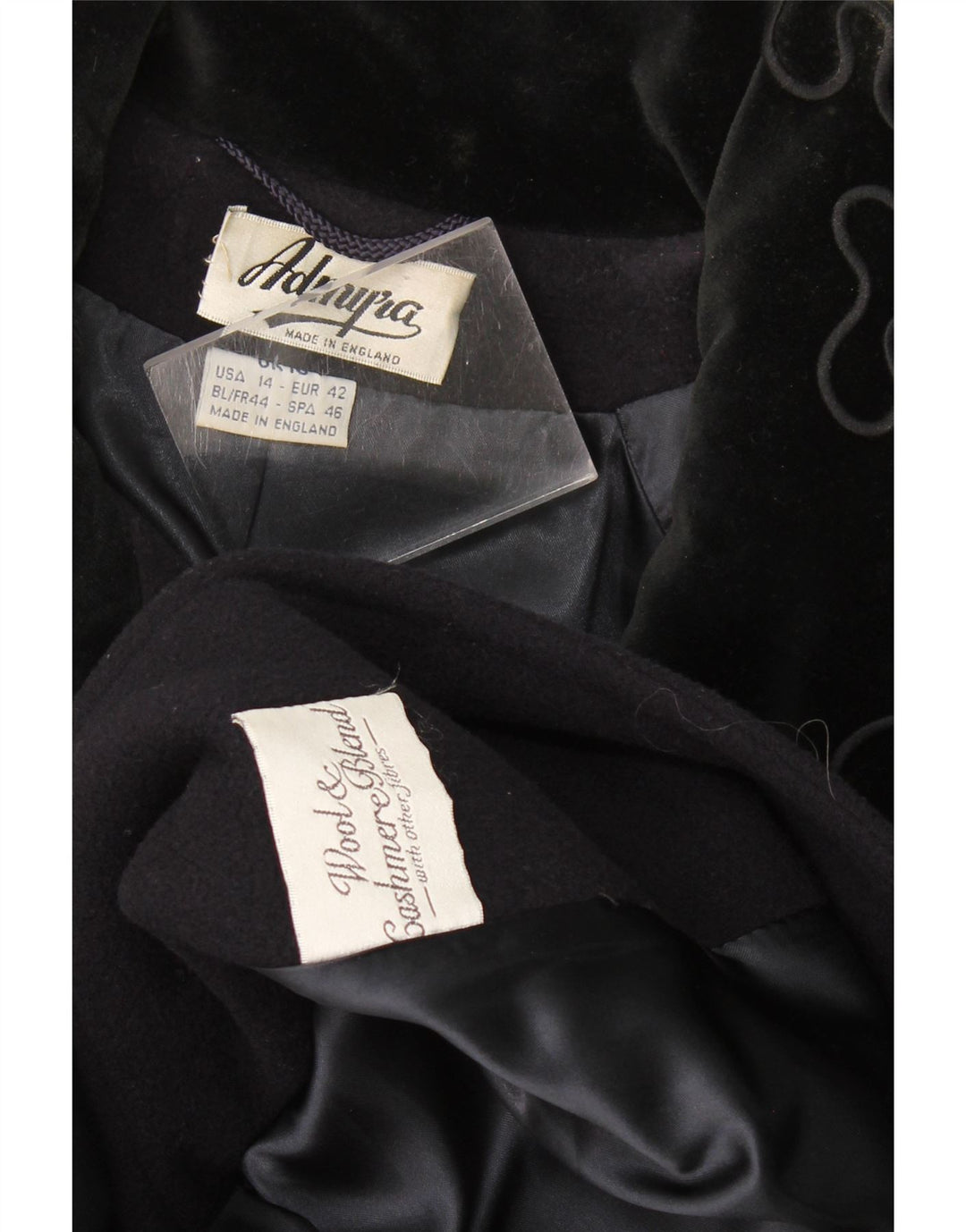 Admyra Dame Oversized Overfrakke UK 18 XL Marineblå Uld